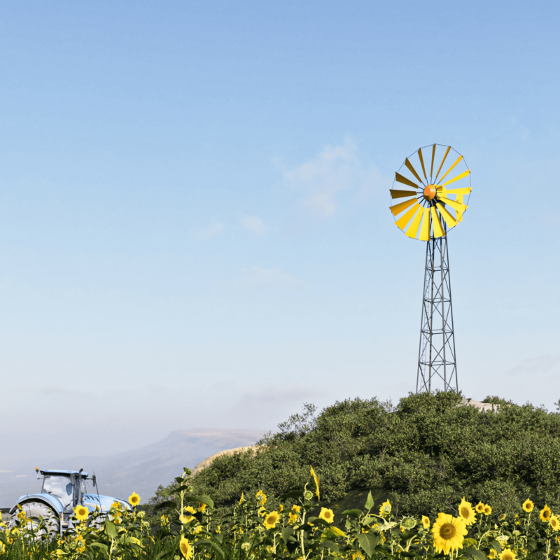 Soyut WindMill 4.8 Rüzgar Su Pompası